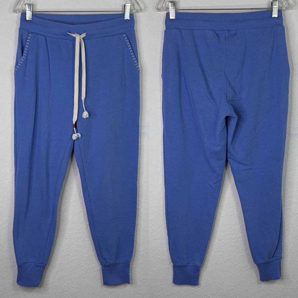 Wildfox Periwinkle Blue Jogger Pants Size M pockets, lounge, comfort, cozy, fall